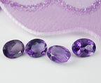 Amehtist gef. ovaal 10x8x5.5 mm | LE0041