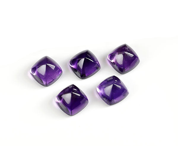 Amehtist 10x6.2 mm | cab. vierkant  | LE0043