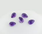 Amehtist 10x7x3.2 mm | cab. druppel | LE0051