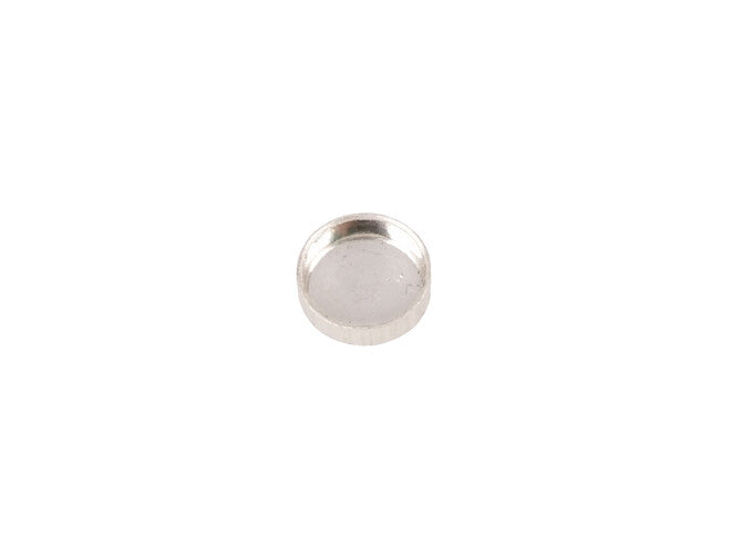 Zilveren zetbakje rond 4 mm