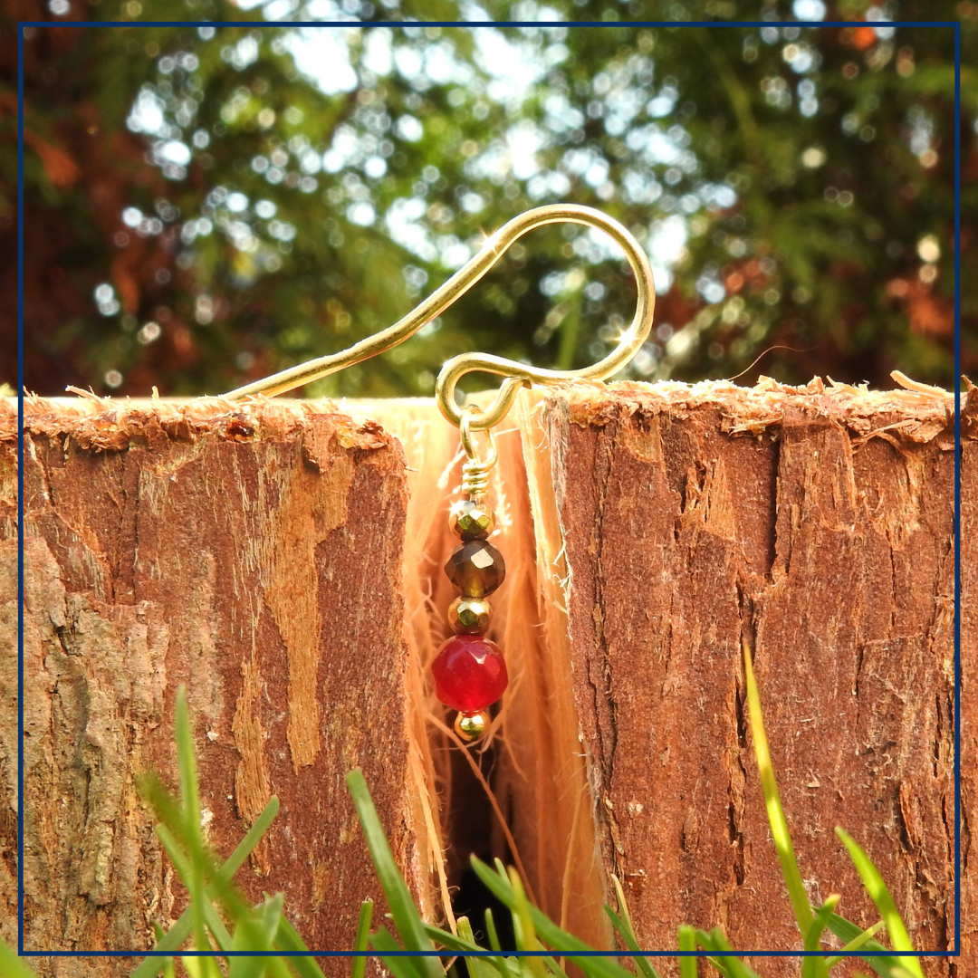 MIX & MATCH - Sacred Grounding  Set - Rode kwarts, obsidiaan, hematiet