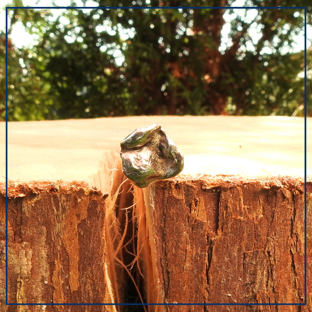 Freeform Duo - Gesmede Oorknopjes organisch rond