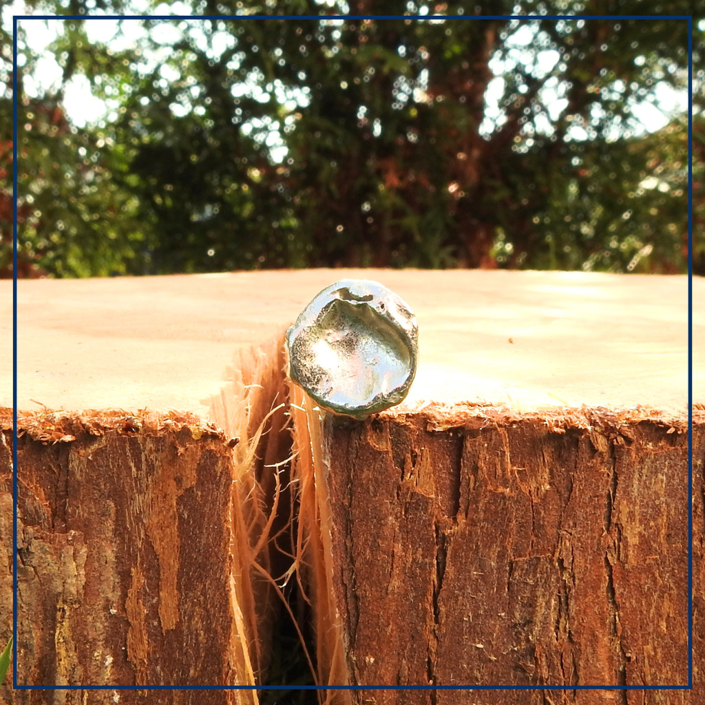 Freeform Duo - Gesmede Oorknopjes organisch rond