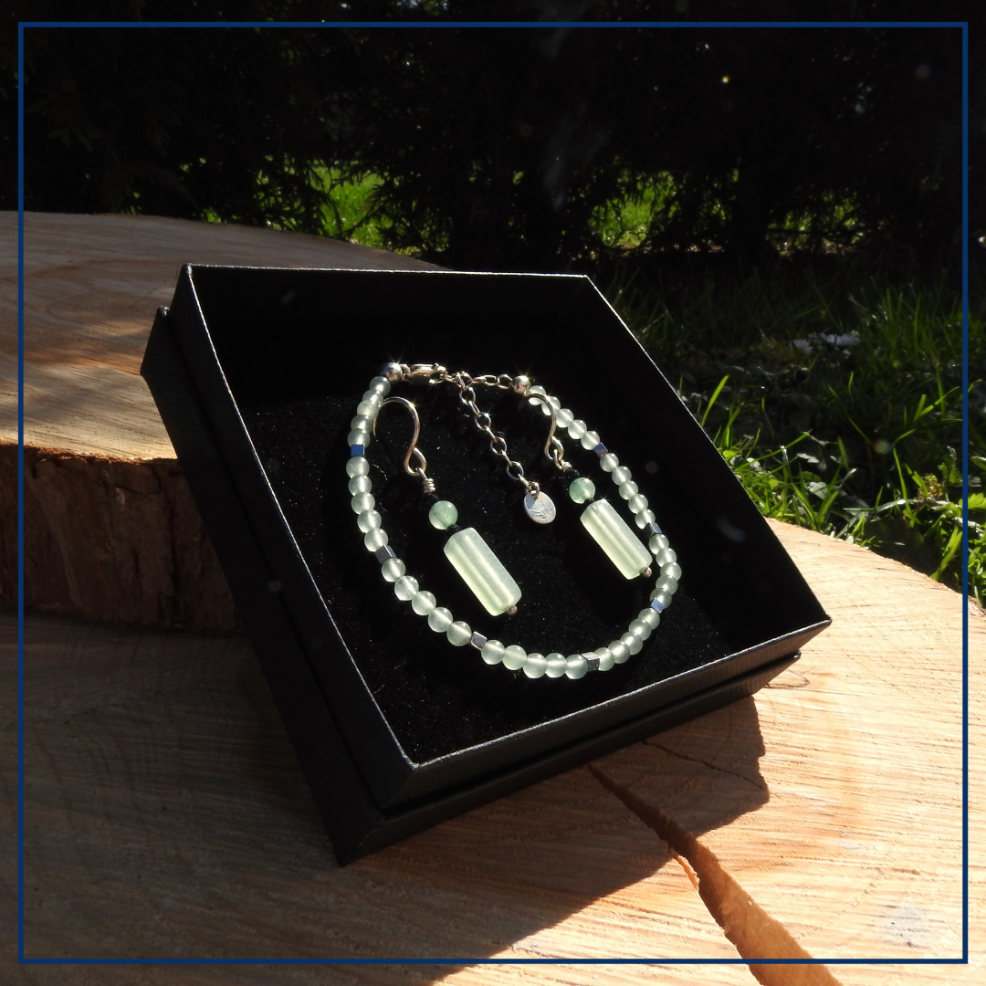 Verdant Serenity - Sieraden set Aventurijn & Hematiet