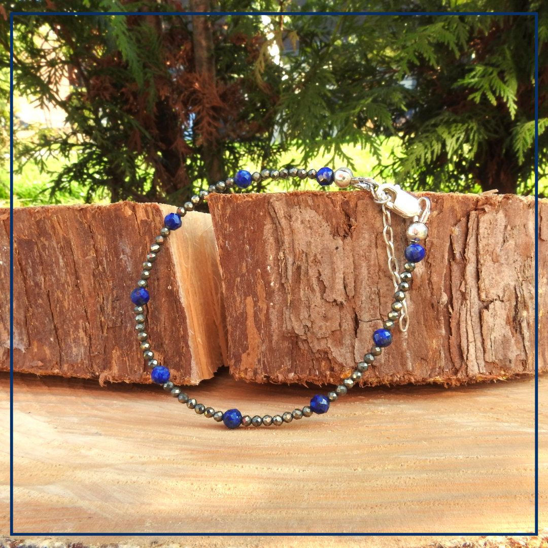Stellar Grace - Armband Pyriet & Lapis Lazuli