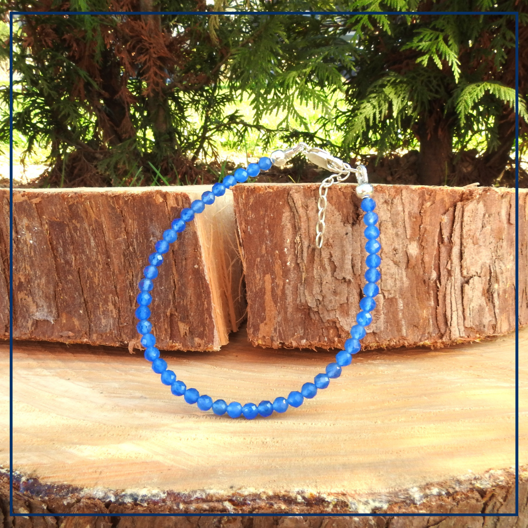 Tranquil Blue - Armband Blauwe agaat