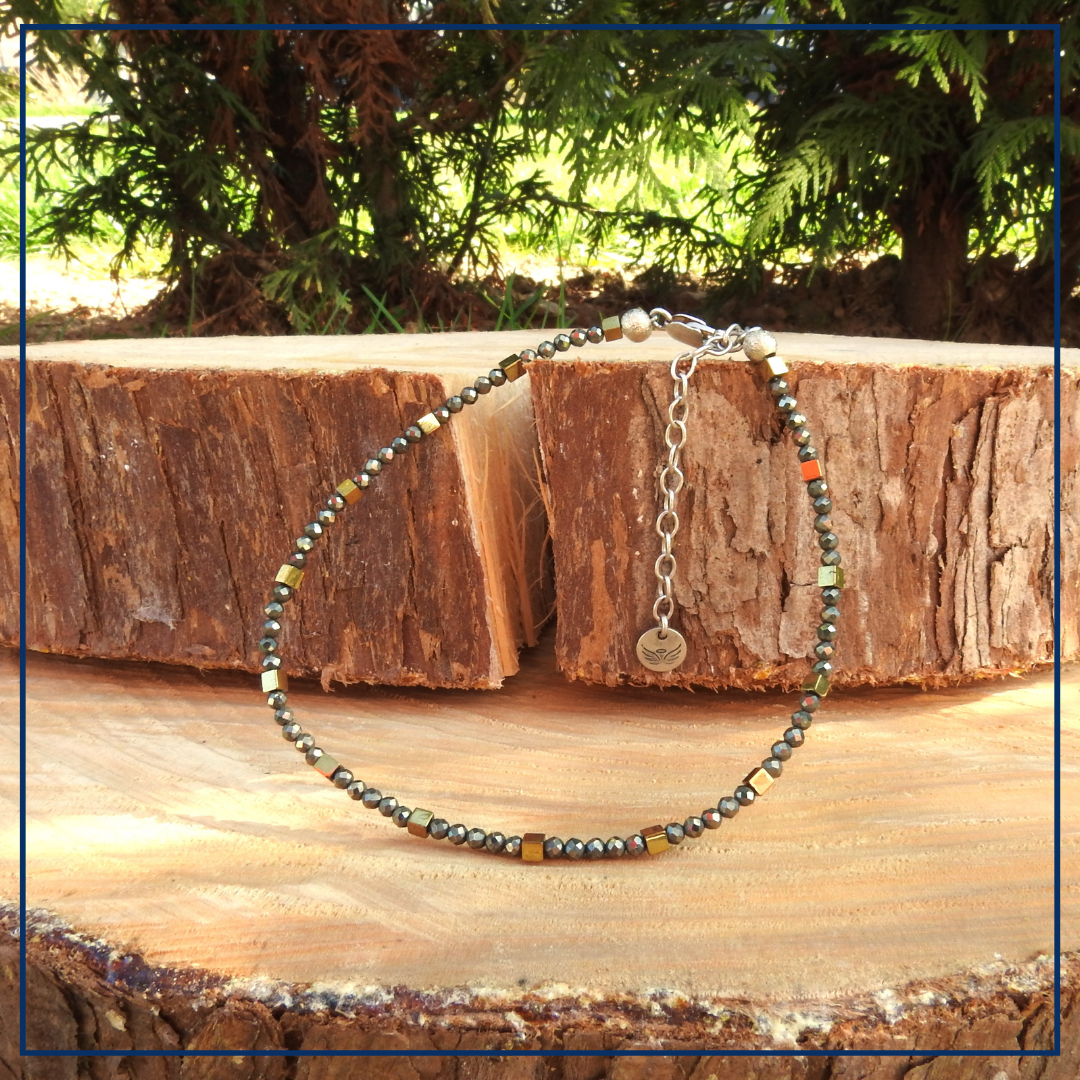 Fortis - Armband Pyriet & Hematiet