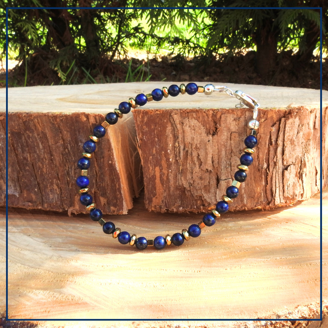 Royal Aura - Armband Lapis Lazuli & Hematiet