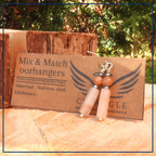 MIX & MATCH - Golden Glow Hangers - Carneool, Zonnesteen & Hematiet