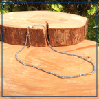 Silver Shield - Edelsteen collier Zilveren Hematiet