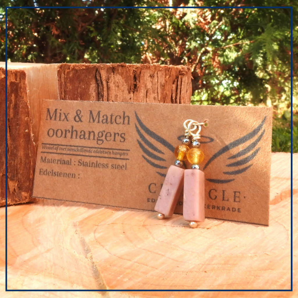 MIX & MATCH - Gentle Radiance Hangers - Roze Opaal, Citrien & Hematiet