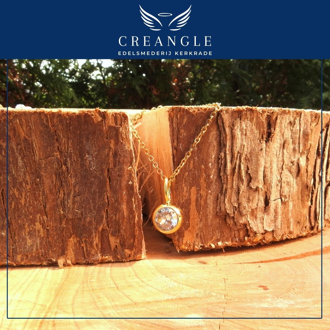 Birthstones - Losse Geboortehanger RVS