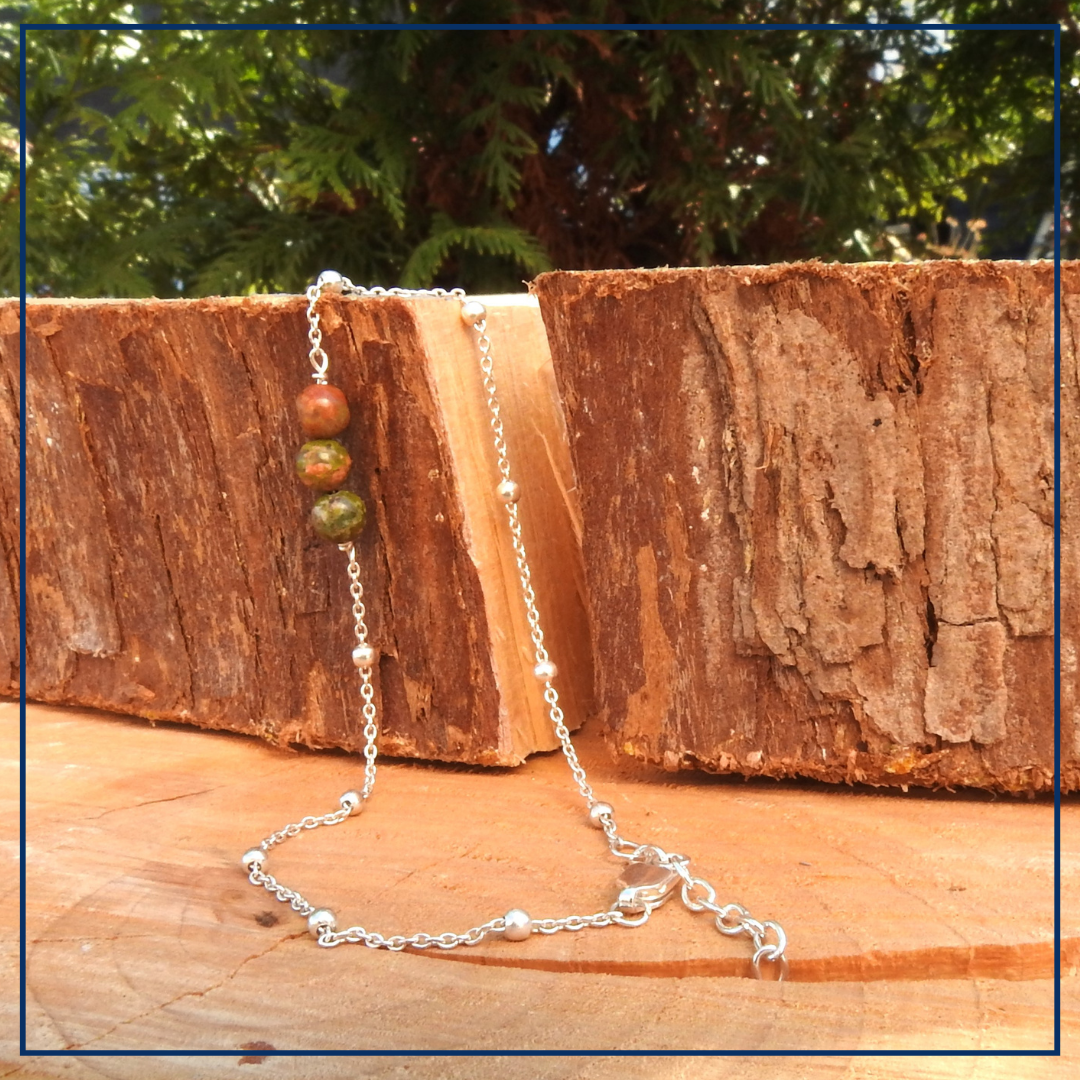 Serenity Essence - Zilveren armband met Groene opaal