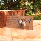 MIX & MATCH - Moonlight Trio Hangers - Maansteen, Bergkristal, Roze Tourmalijn