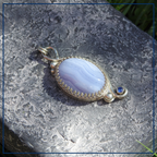 Seraphina –  Zilveren Hanger Chalcedoon
