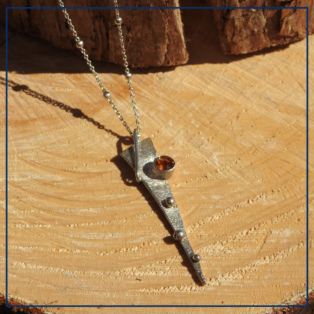 Serentina –  Zilveren Hanger met citrien