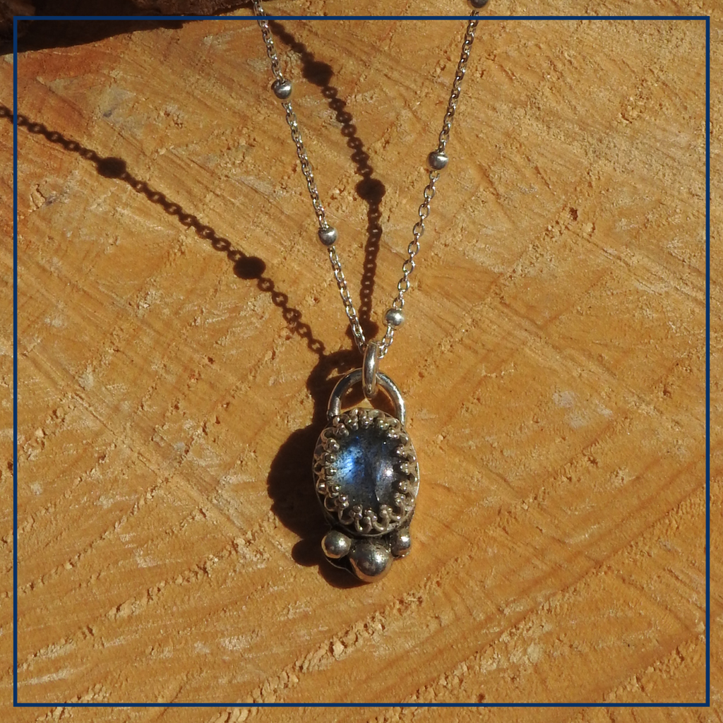 Aurelia –  Zilveren Hanger met Labradoriet