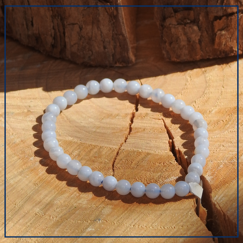 Calm Aura - KIDS Armband Chalcedoon