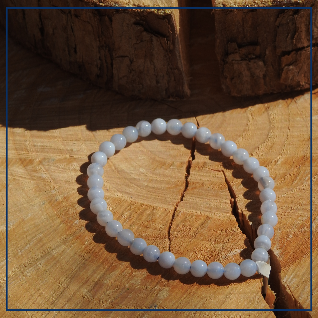 Calm Aura - KIDS Armband Chalcedoon
