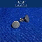 Silent Form Duo - Gesmede Oorknopjes rond mat