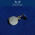 Floral Harmony Duo - Gesmede Oorknopjes rond bloemblaadje