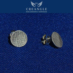 Floral Harmony Duo - Gesmede Oorknopjes rond bloemblaadje