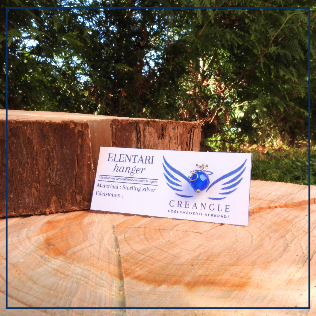 Elentari - Losse Hanger - Blauwe agaat