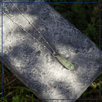 Idril  - Losse Hanger Groene Prehniet