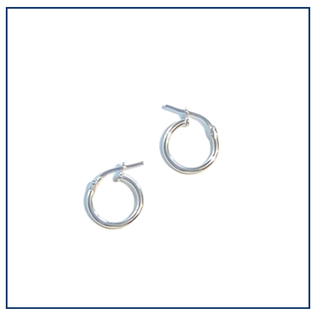 MIX & MATCH -Lina Hoops (zilver of verguld)