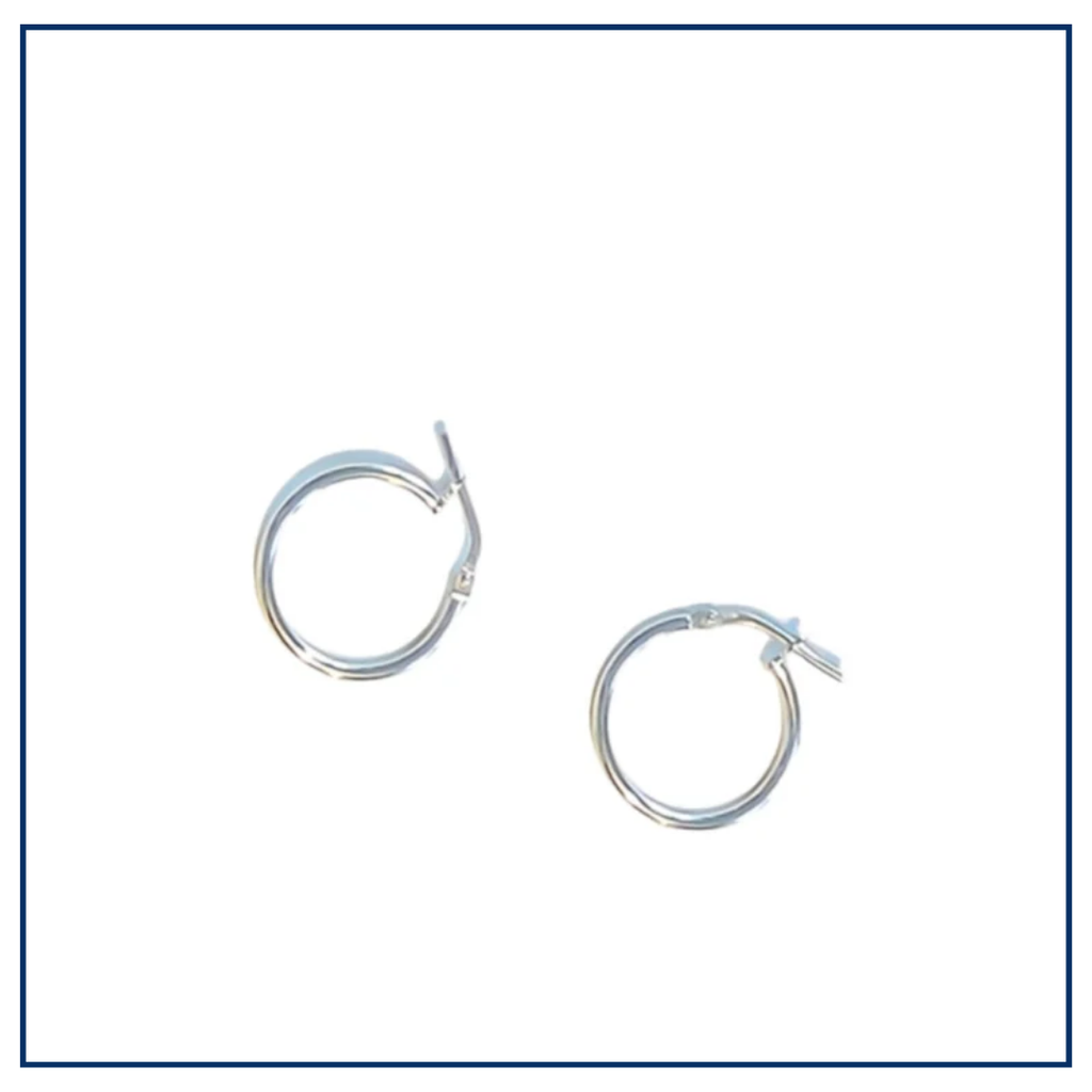 MIX & MATCH -Lina Hoops (zilver of verguld)