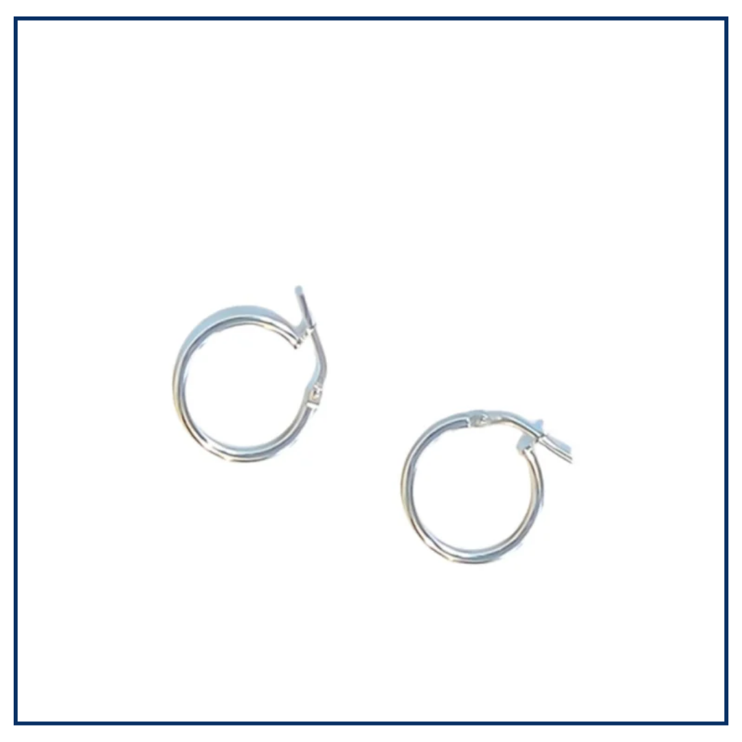 MIX & MATCH -Lina Hoops (zilver of verguld)