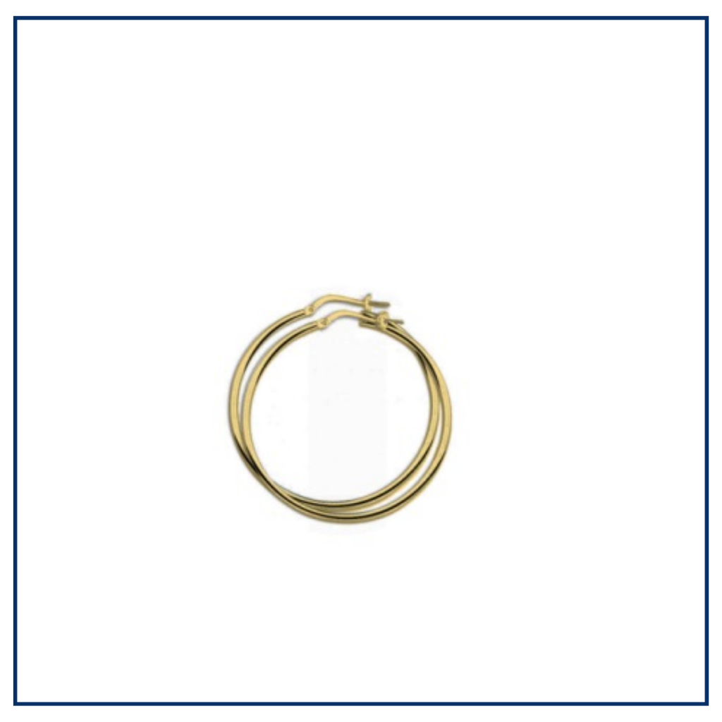 MIX & MATCH -Lina Hoops (zilver of verguld)