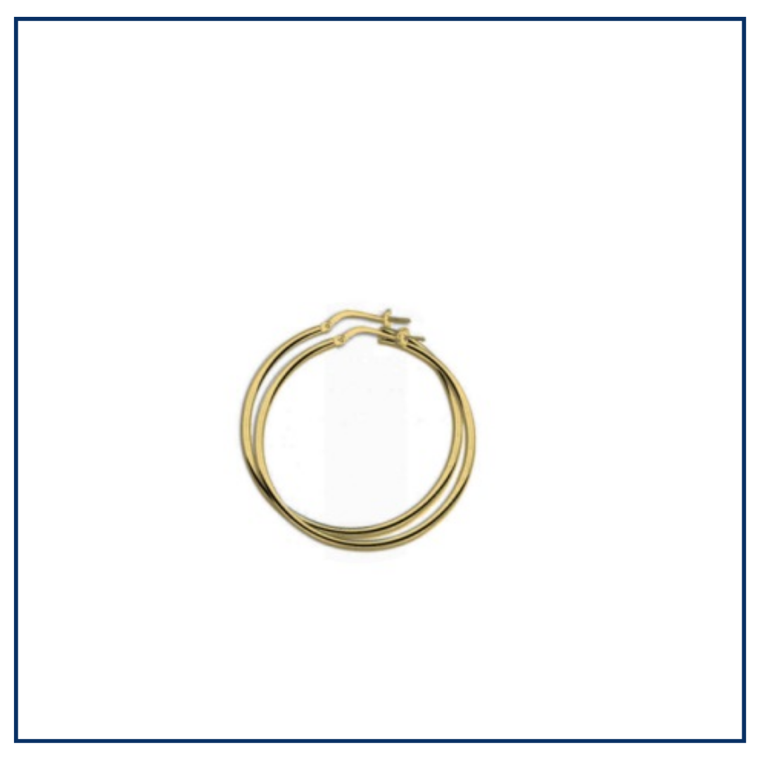 MIX & MATCH -Lina Hoops (zilver of verguld)