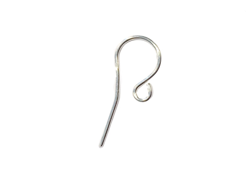 Oorhaken, glad, sterling zilver/verguld