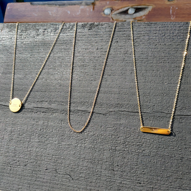 Lumière Fine Gold - gepersonaliseerde ketting