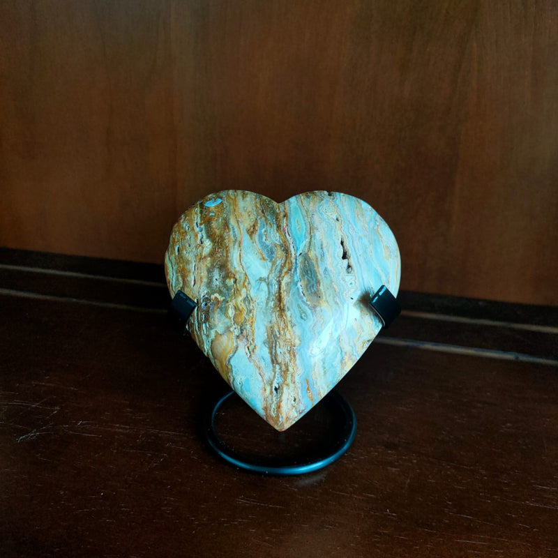 Crazy lace agaat, Hart