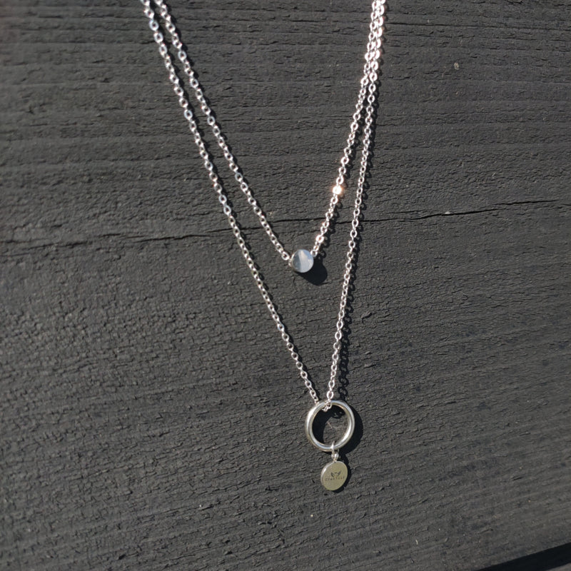 Aurora Block Gold - gepersonaliseerde ketting