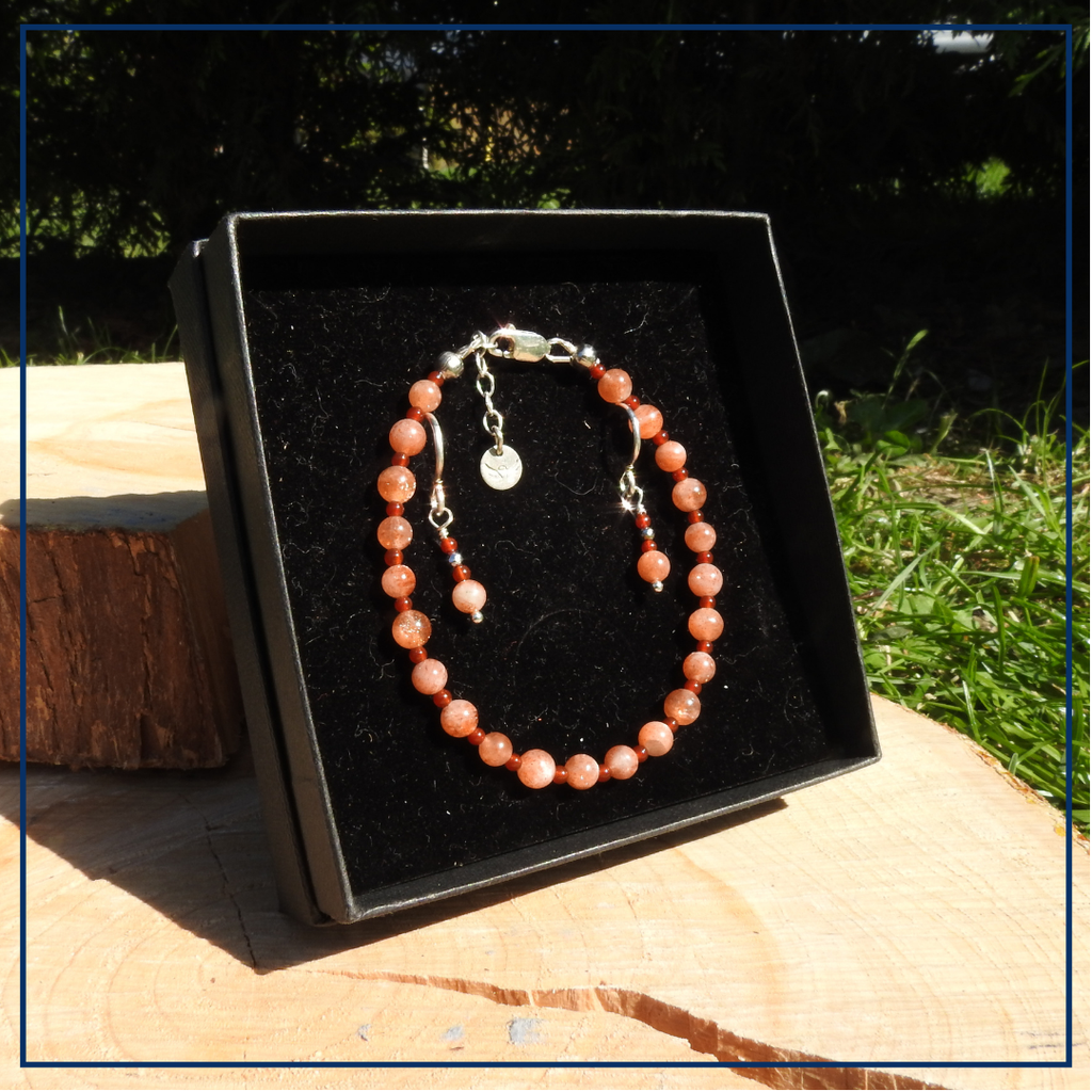 Radiant Vitality - Sieraden set Zonnesteen & Carneool