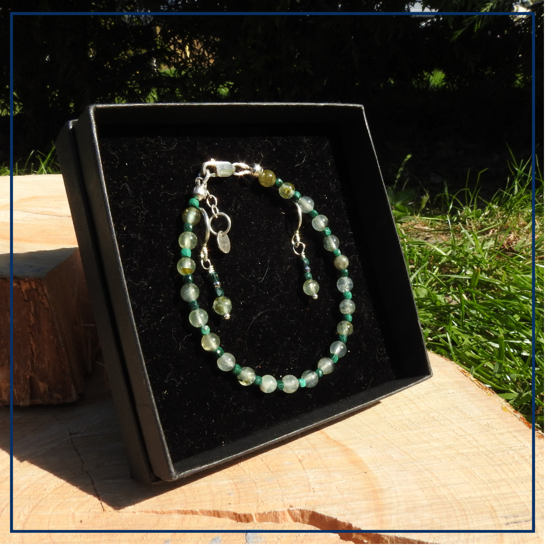 Green Harmony - Sieraden set Prehniet en Malachiet