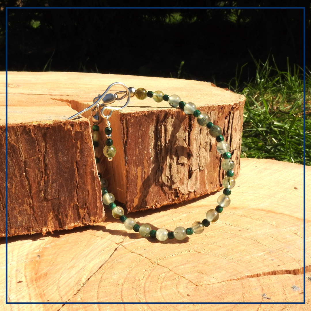 Green Harmony - Sieraden set Prehniet en Malachiet