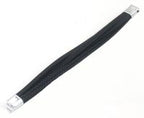 Noah - Zwart - Lederen armband