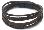 Milo - bruin - Lederen armband