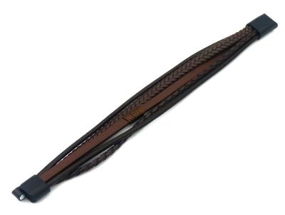 Milo - bruin - Lederen armband