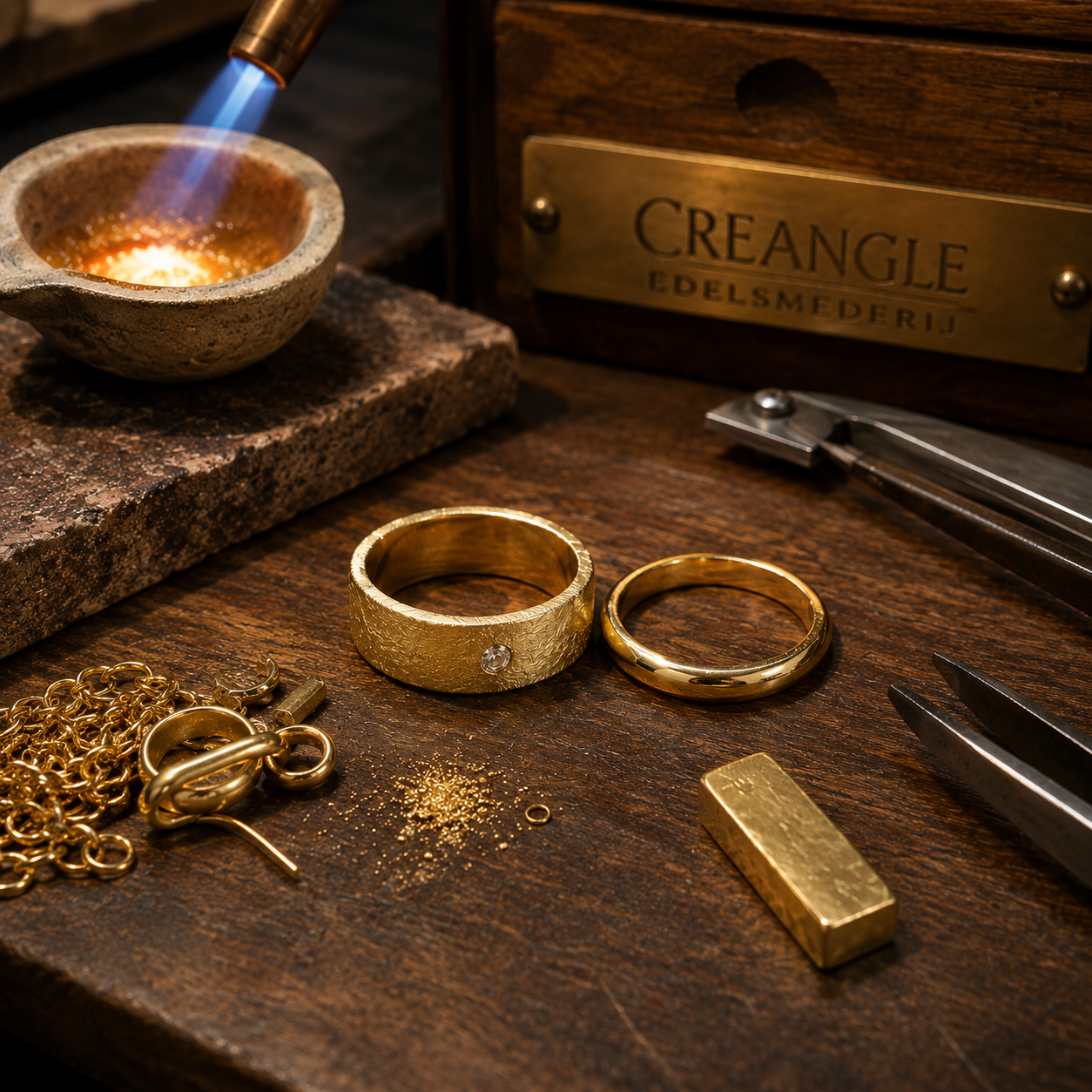 Workshop edelsmeden met oud goud