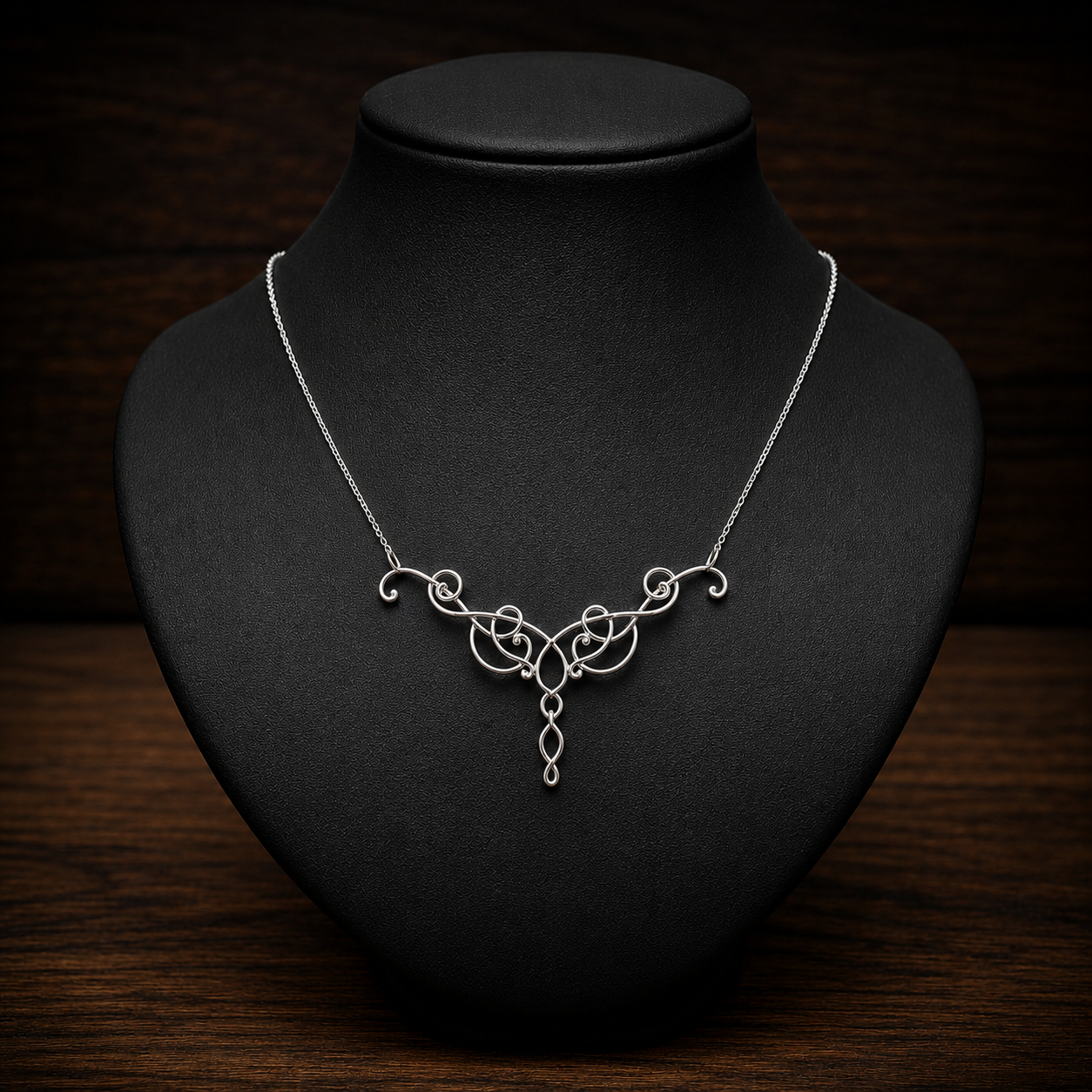 Velora - zilveren collier met verbonden hanger
