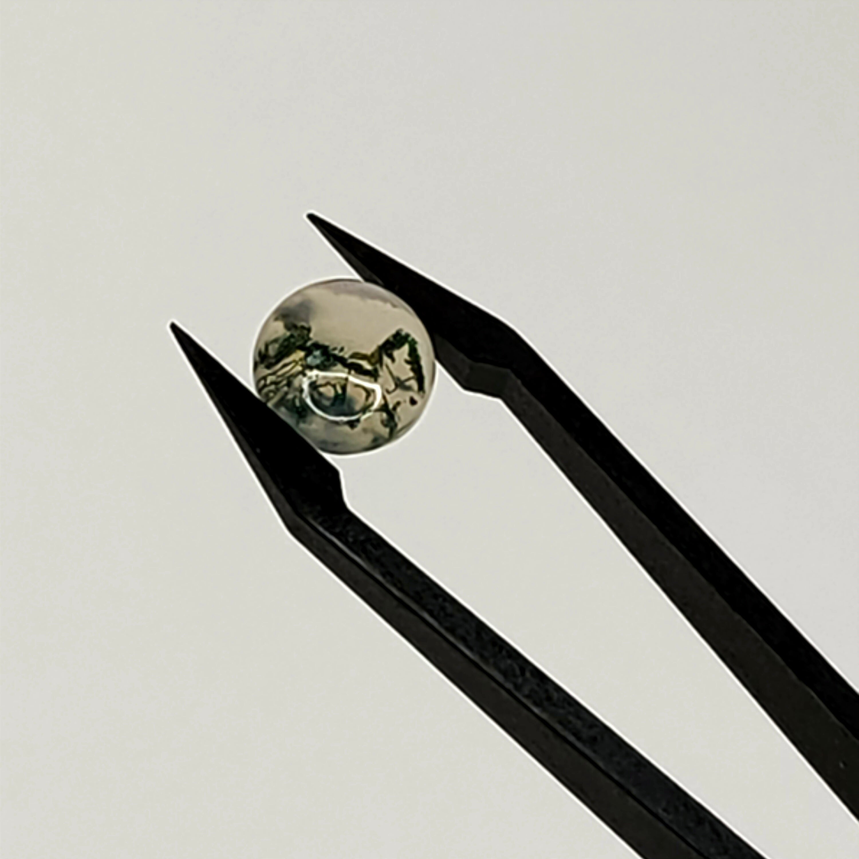 Mosagaat cab. rond 10x4.4 mm