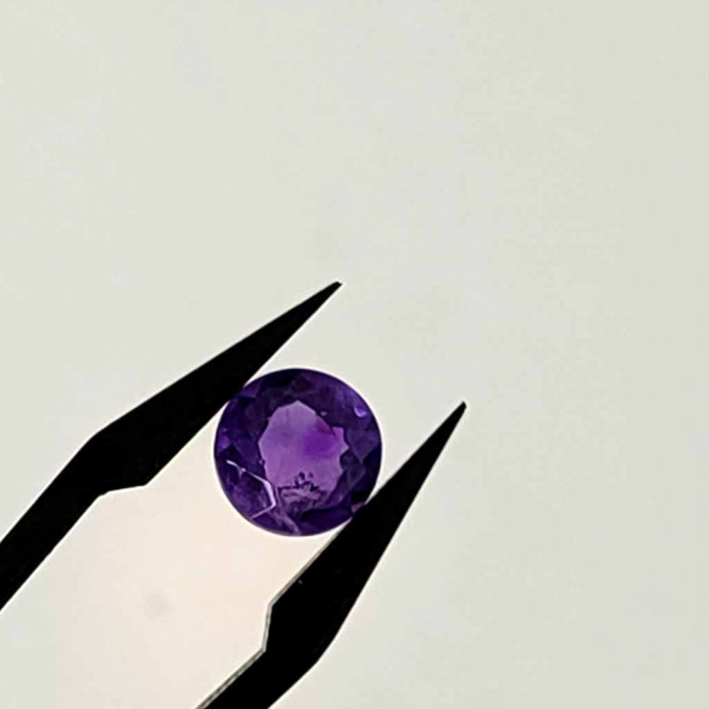 Amehtist gef. rond 8x4.8 mm | LE0030