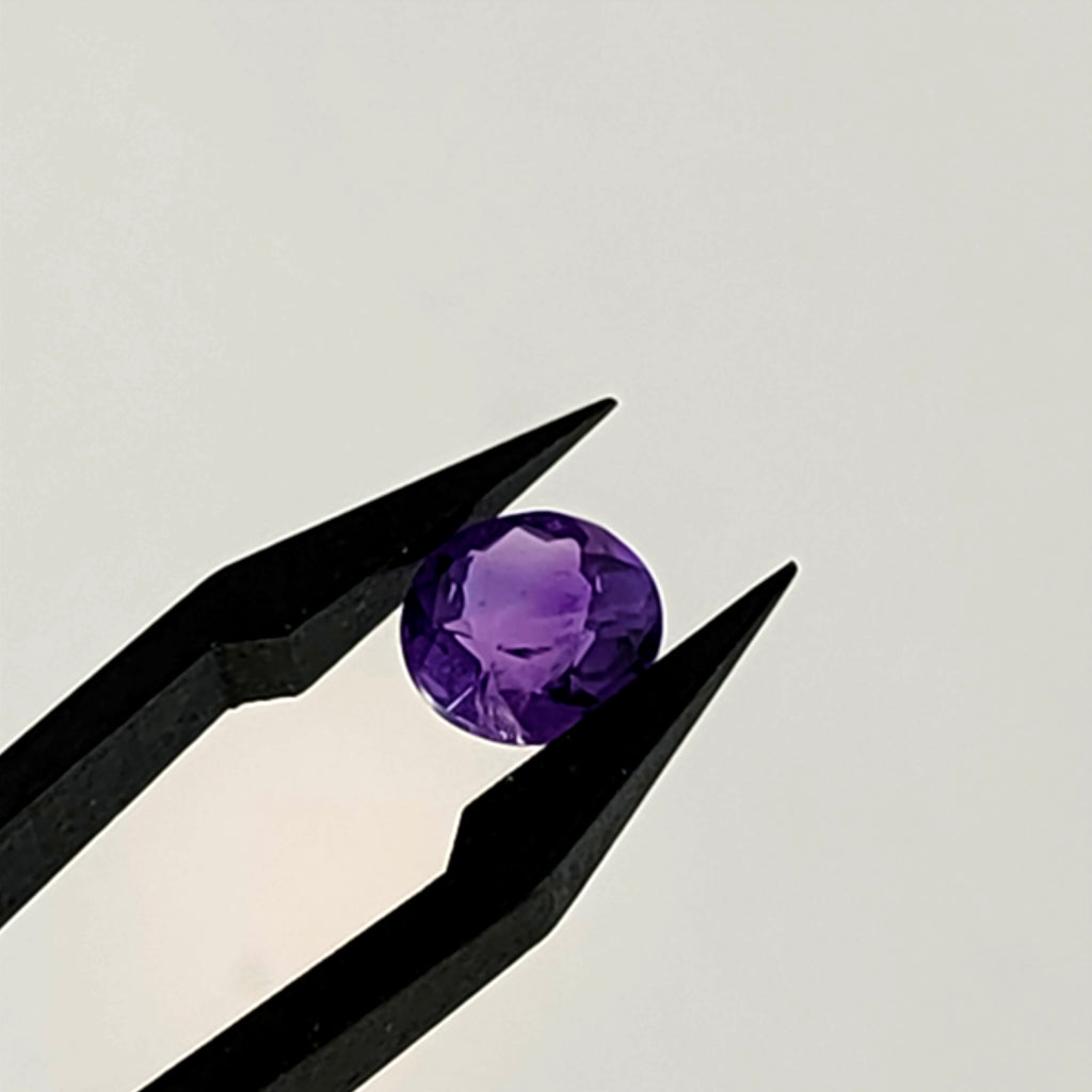 Amehtist gef. rond 8x4.8 mm | LE0030