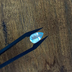 Aquamarijn 11.2x7x4 mm | gef. birnkern | LE0060 | Sample