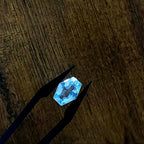 Aquamarijn 9.4x7.1x4.5 mm | gef. zeshoek| LE0057